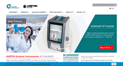 Desktop Screenshot of grabner-instruments.com