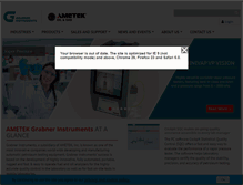 Tablet Screenshot of grabner-instruments.com